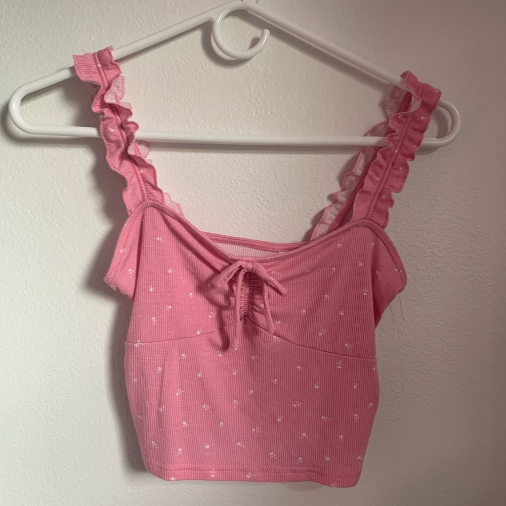 pacsun me to we pink missy top